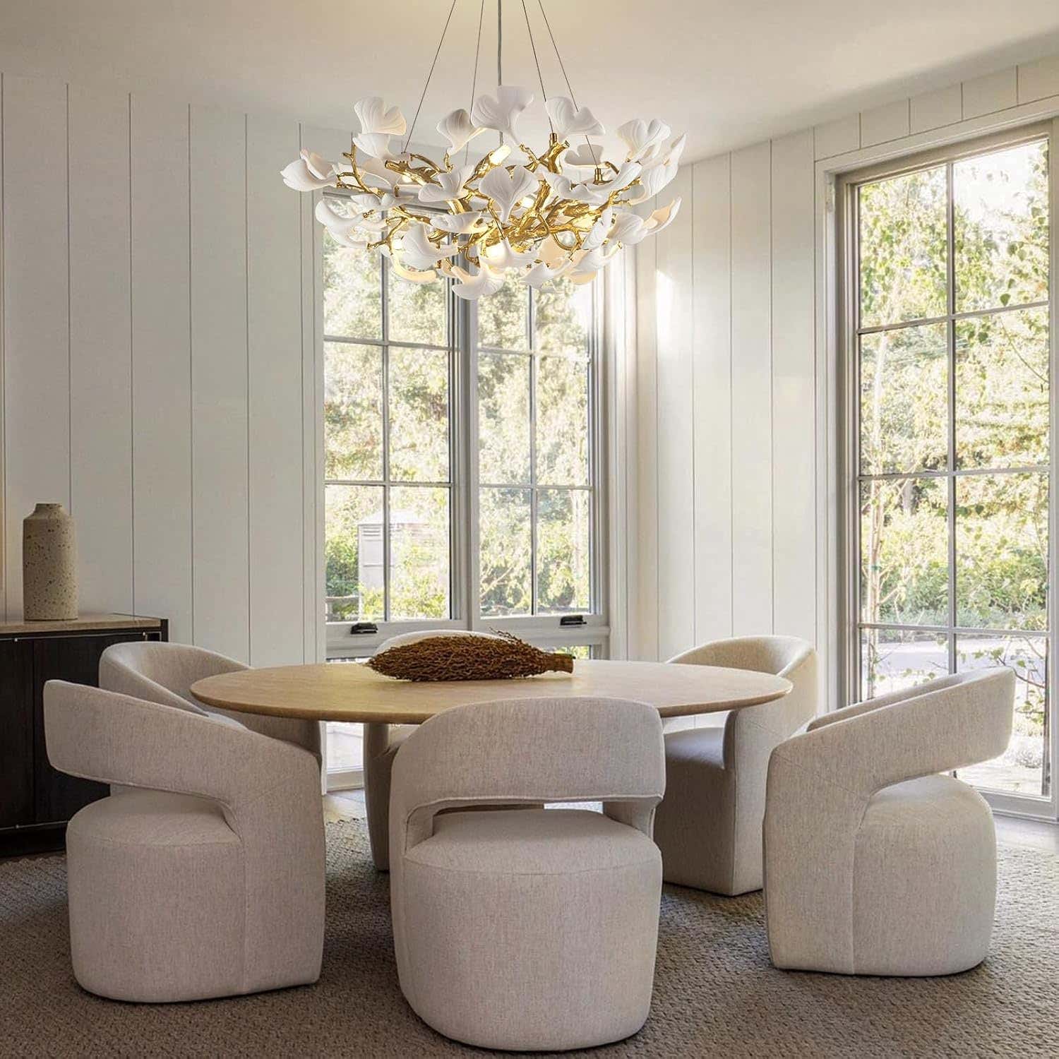 Ginkgo Round Chandelier 32"