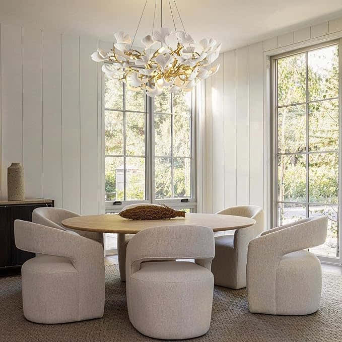 Ginkgo Round Chandelier 32"