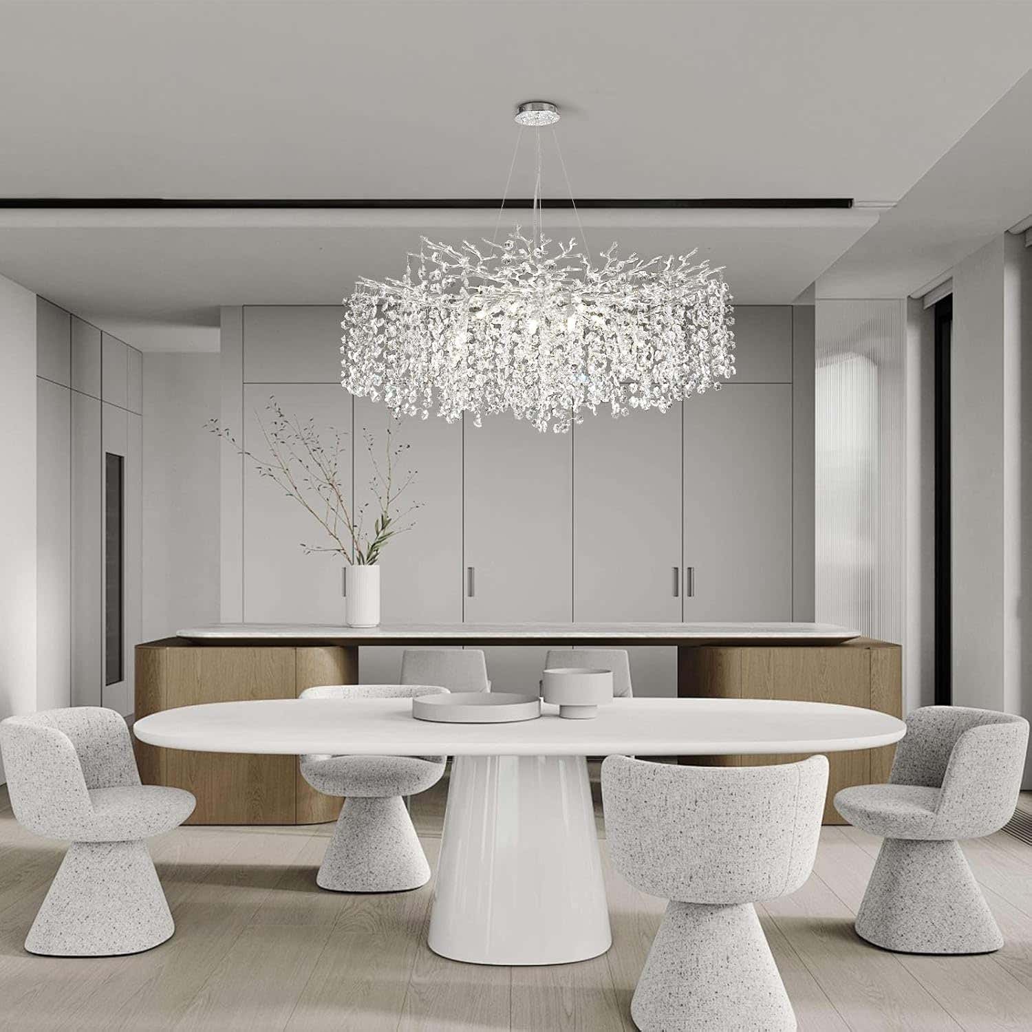 Tree Branch Chandelier for Dining Room L55in - Fast Delivery-1-Luxehomezone