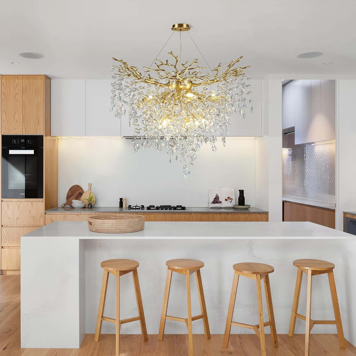 Solara Round Tree Branch Chandelier 24" 32" 40" Tree Branch
