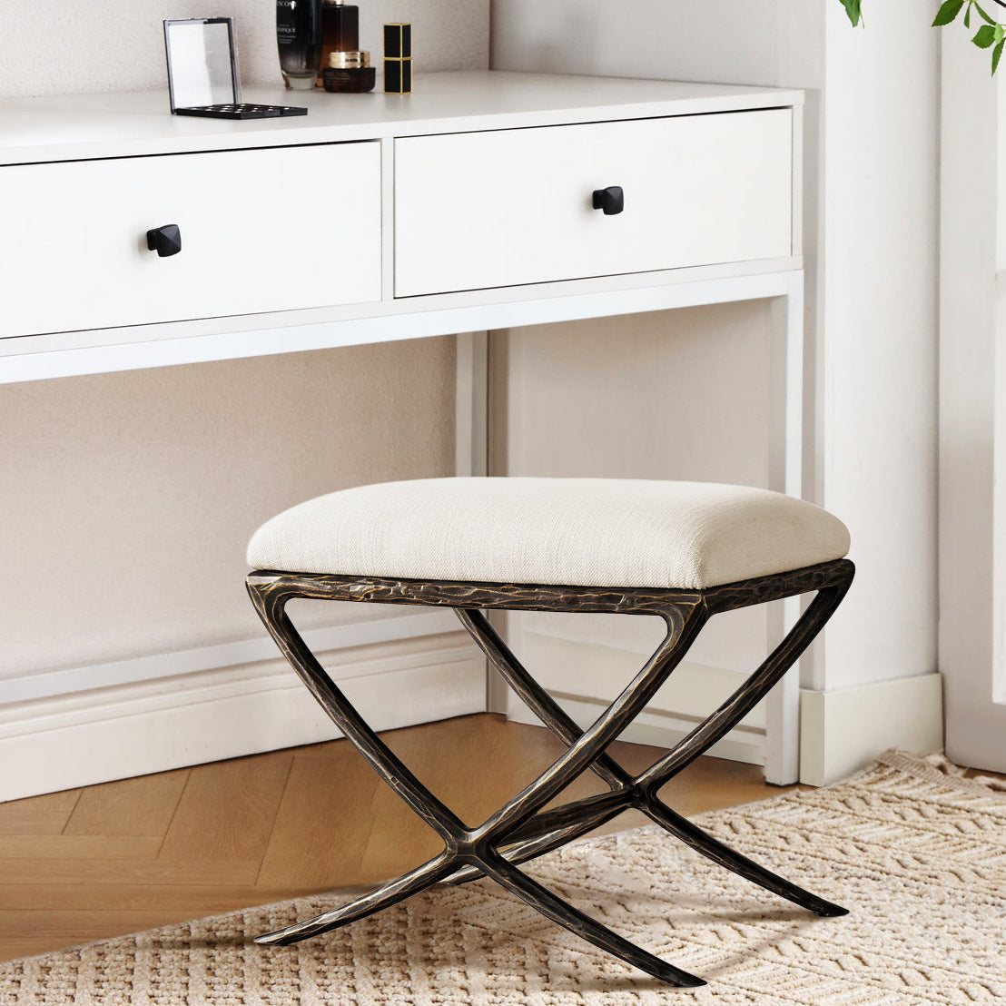X Stool Hand-Forged Metal X-base Stool – Hermanlamps