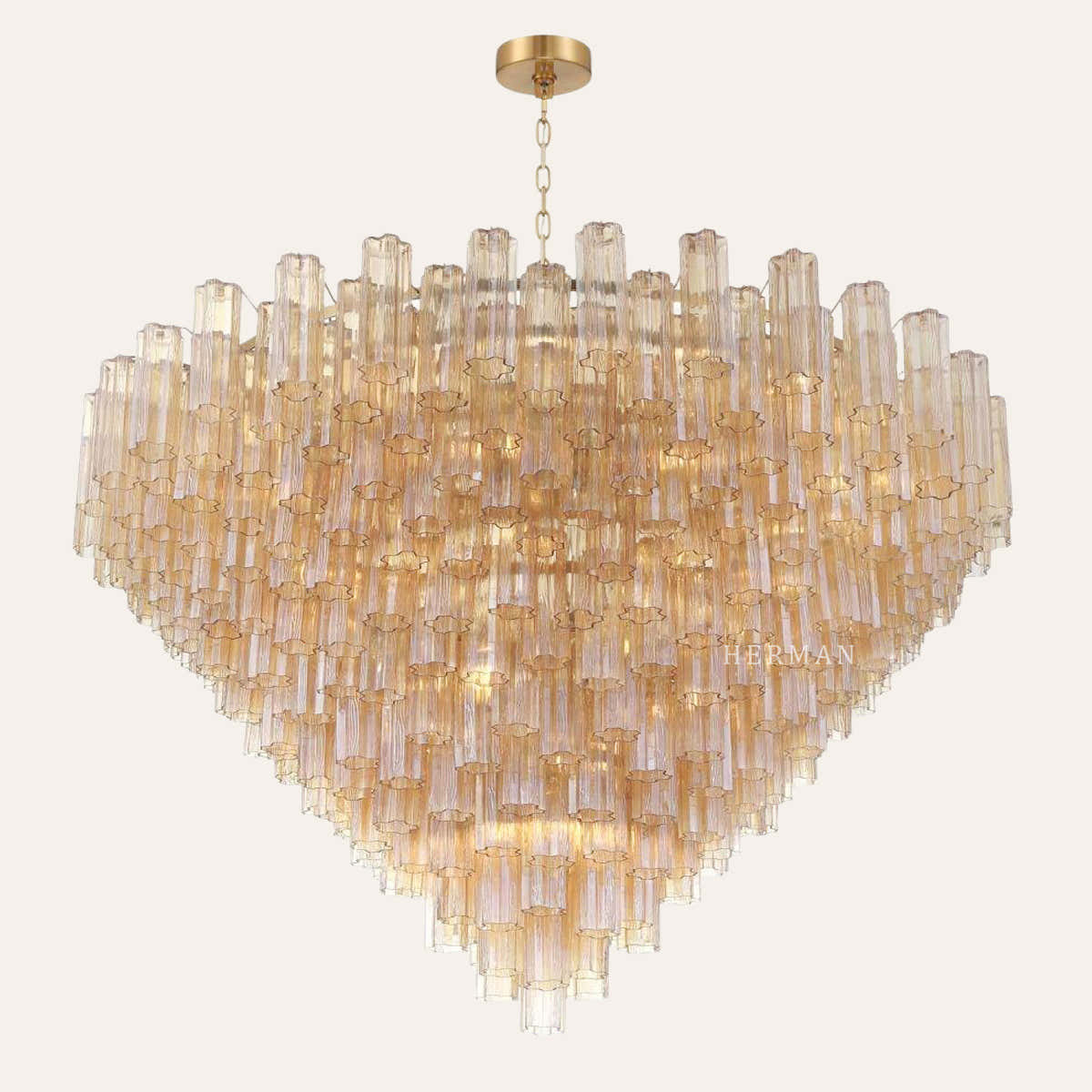 Addis Murano Glass 40 Light Chandelier 62" W