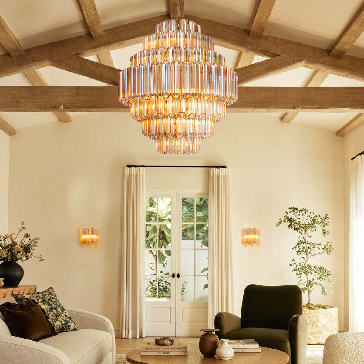 Grande Palermo Murano Chandelier  32.68"