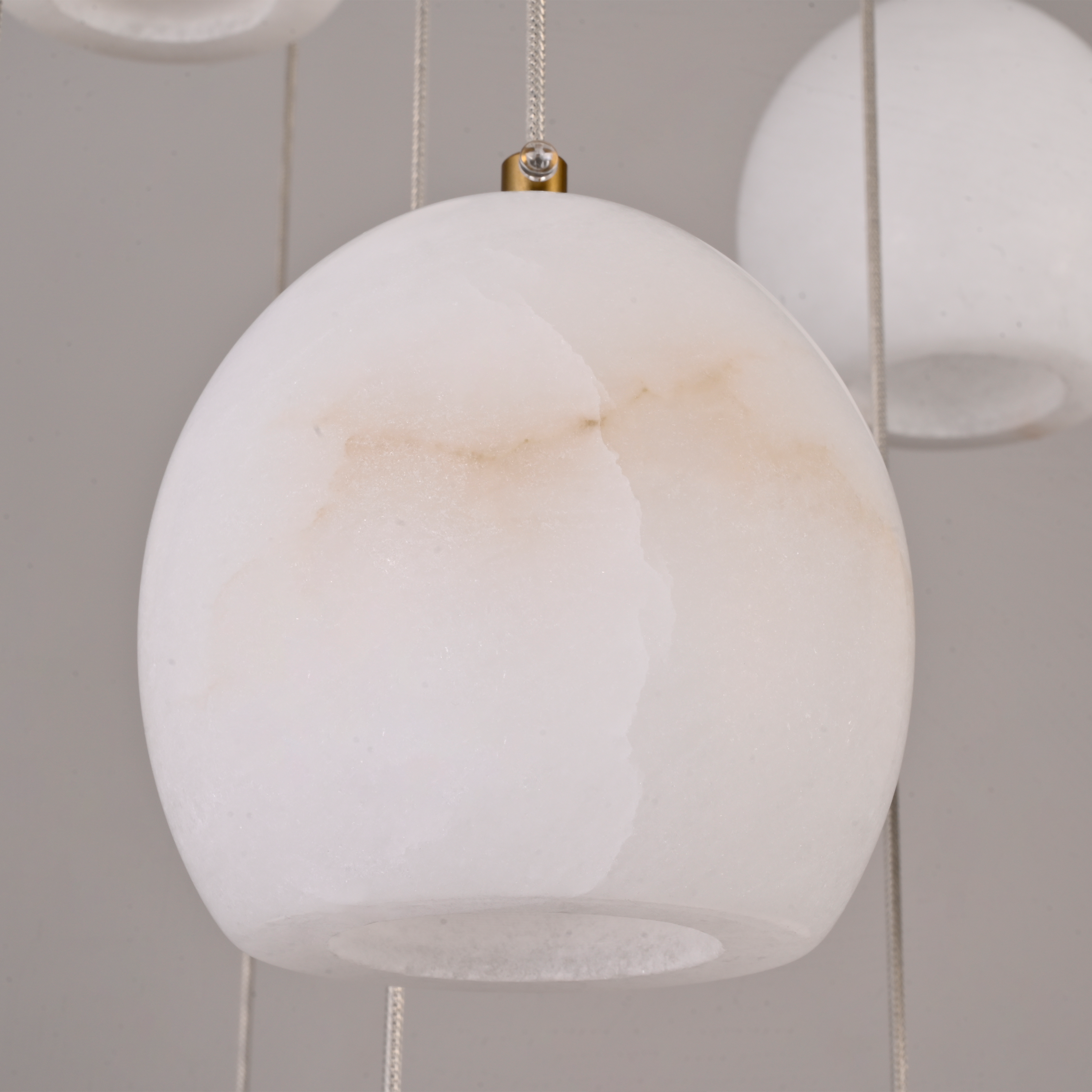 Arica Alabaster Round Chandelier