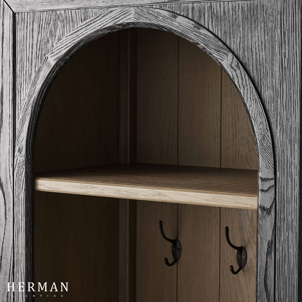 Hattie Single Entryway Cabinet in Oak 25"W