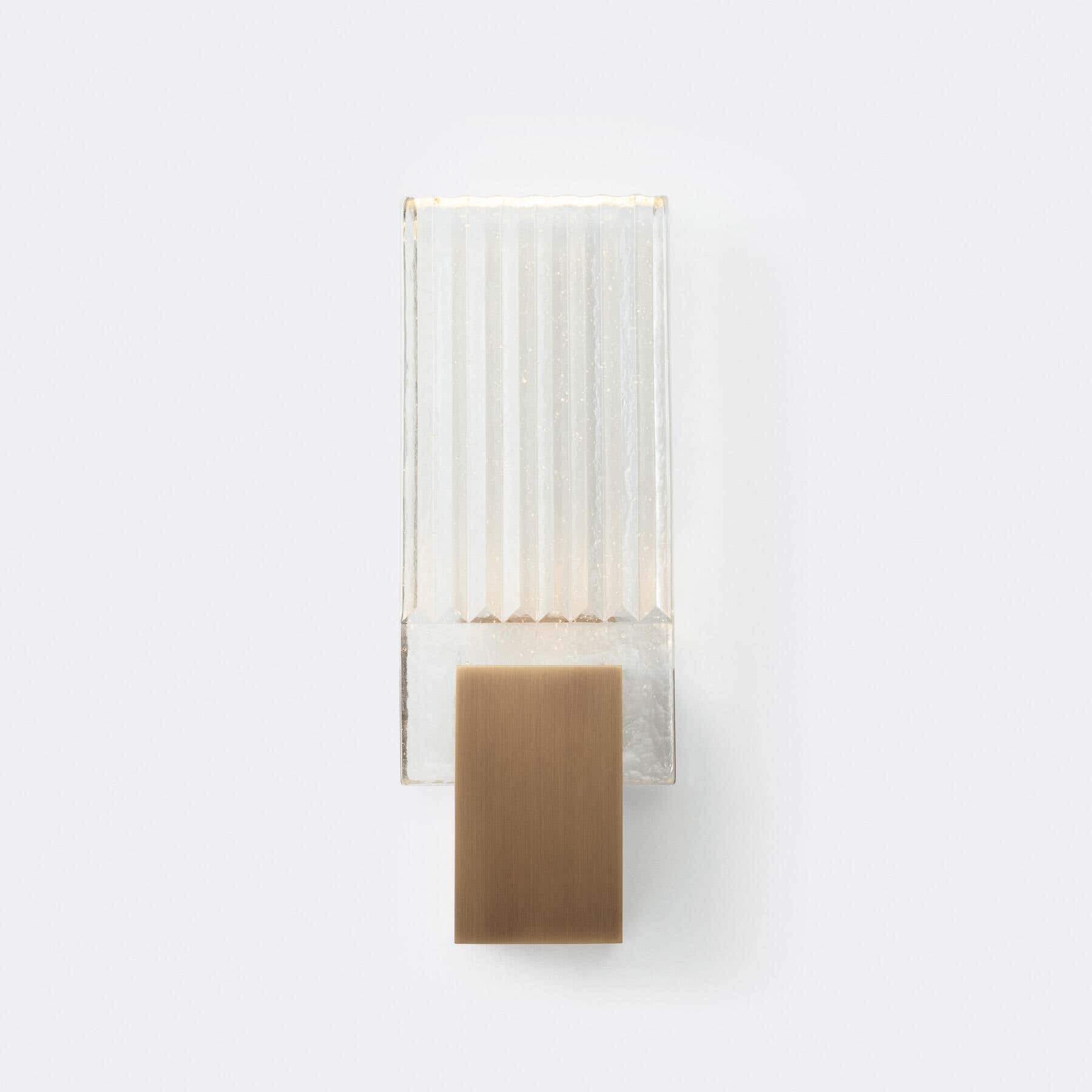 Pleated Glass Sconce