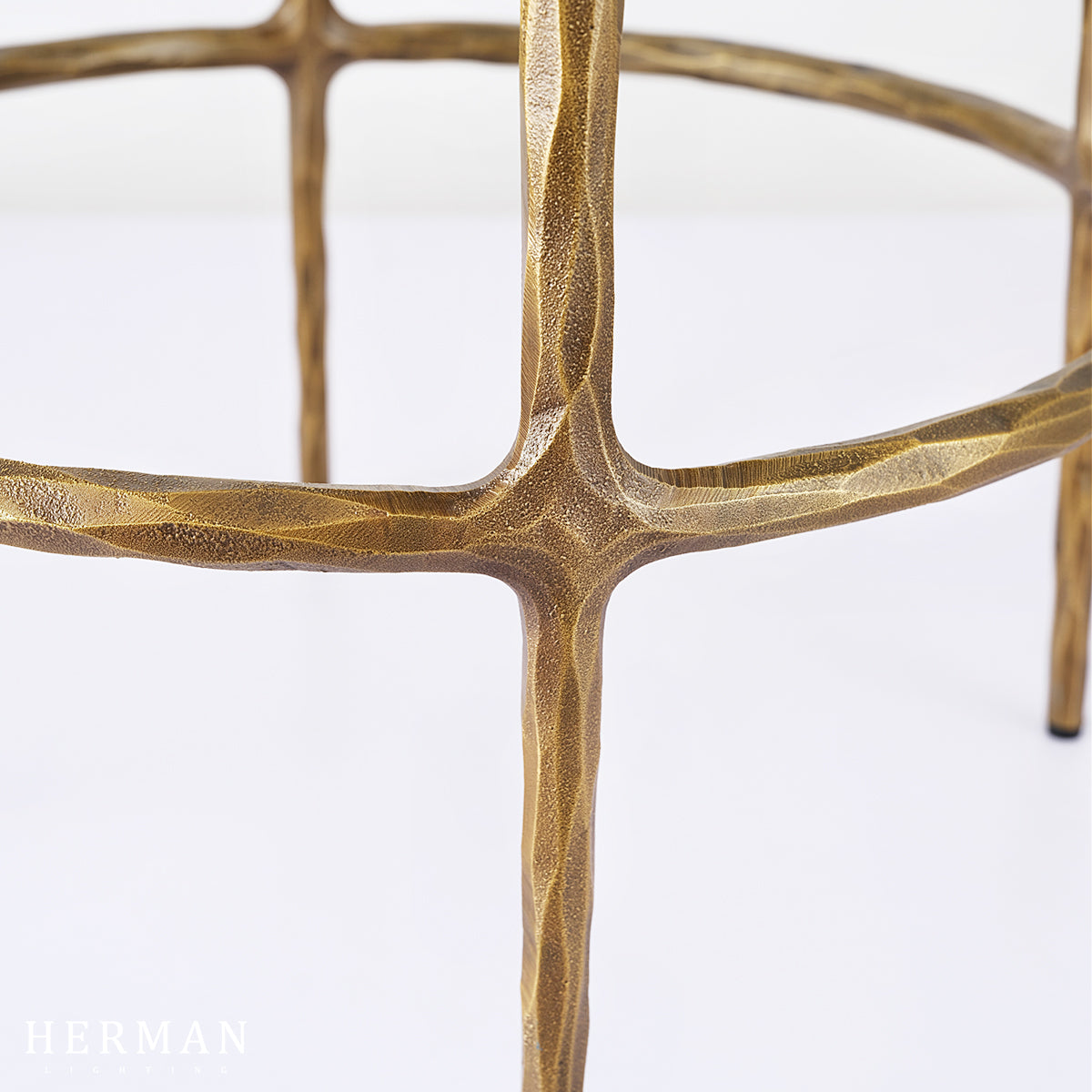 Hand-Forged Metal Bar Swivel Counter Stool