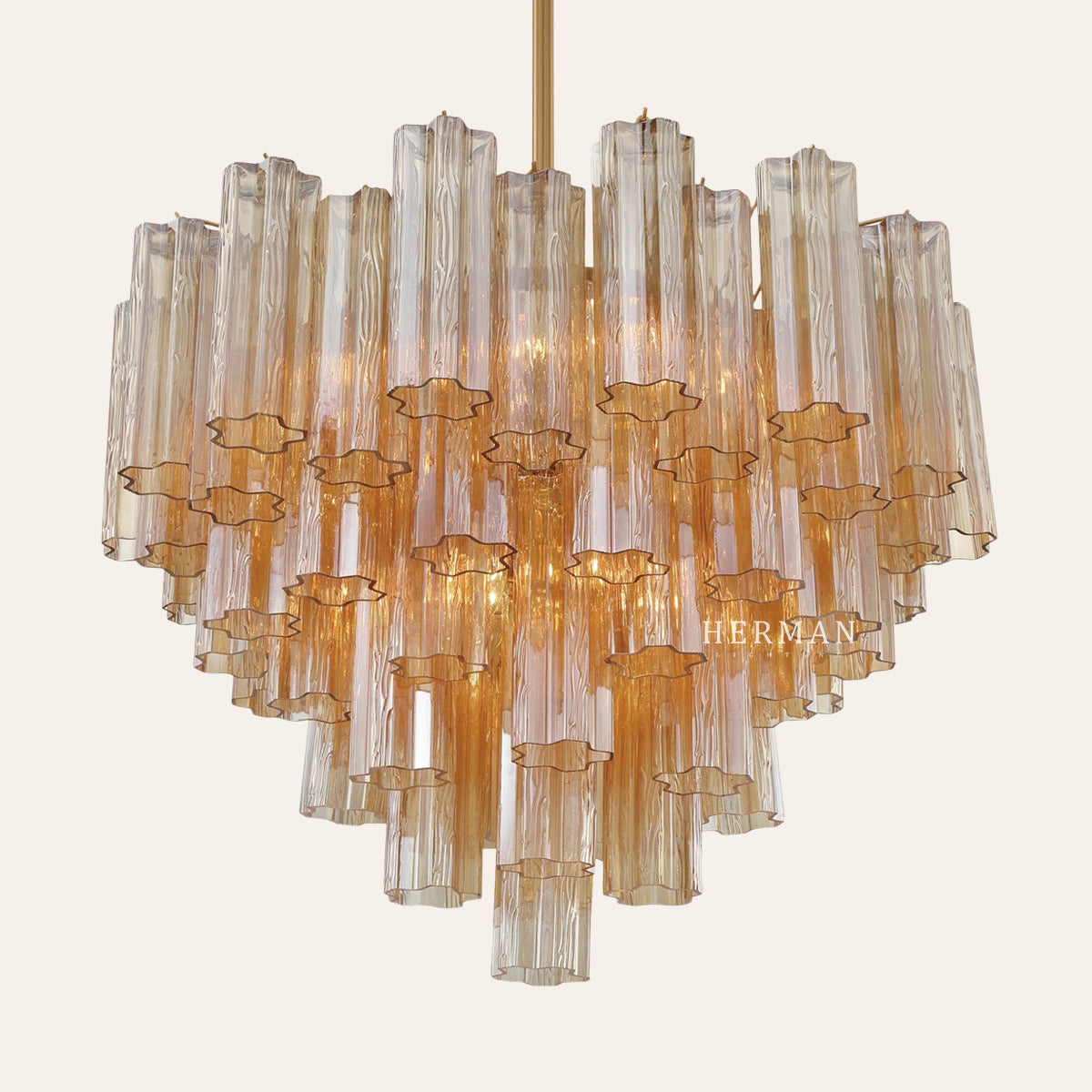 Addis Murano Glass Chandelier 17.8" 19.8" 22" 26.8" 32''D
