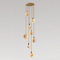 Alabaster Long Staircase Chandelier 5 styles