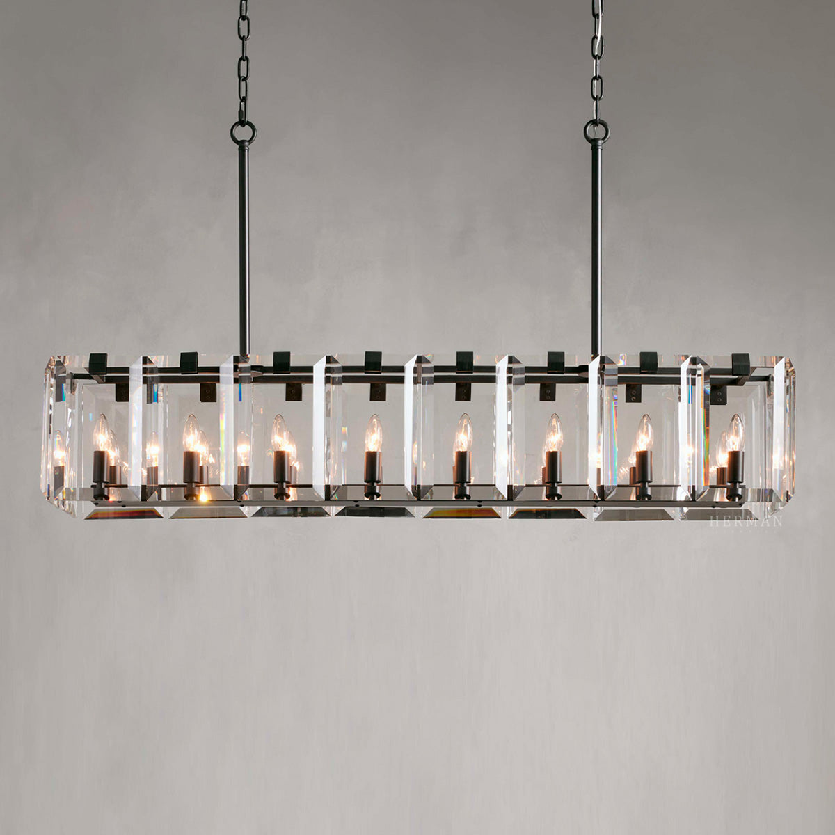 Amaya Rectangular Chandelier 40'' 53''