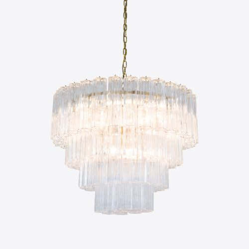 Large Treviso Murano Chandelier 31.5"