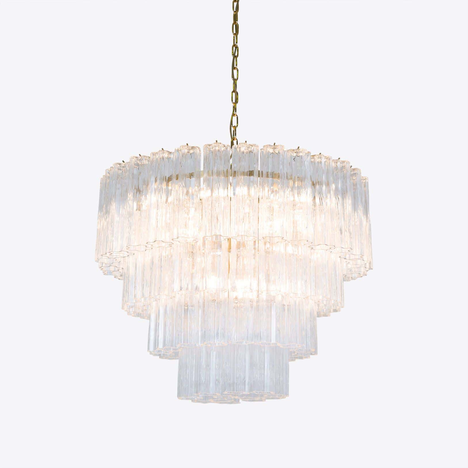Large Treviso Murano Chandelier 31.5"