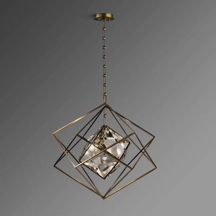 Crystal Diamond Pendant Light