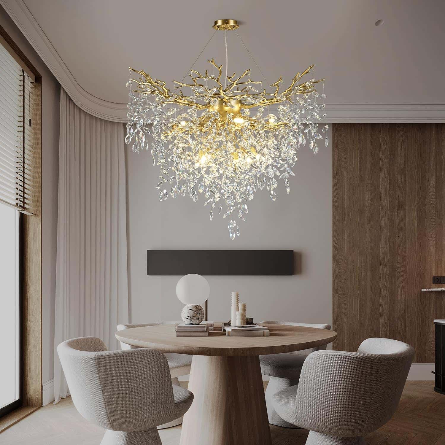 Solara Round Tree Branch Chandelier 24" 32" 40" Tree Branch