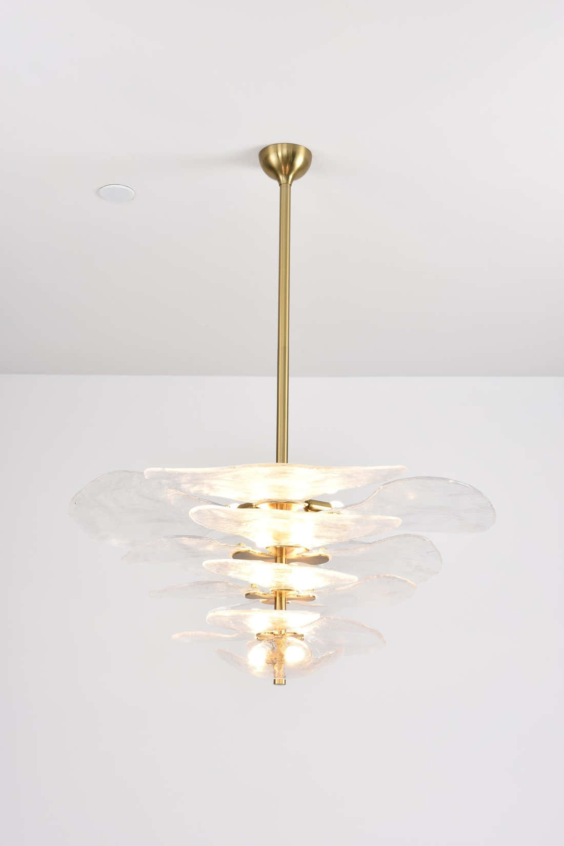 Petals Gold Murano Chandelier