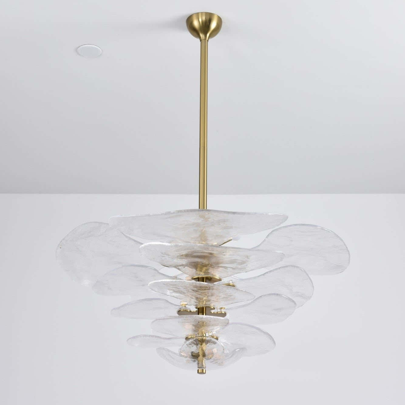 Petals Gold Murano Chandelier