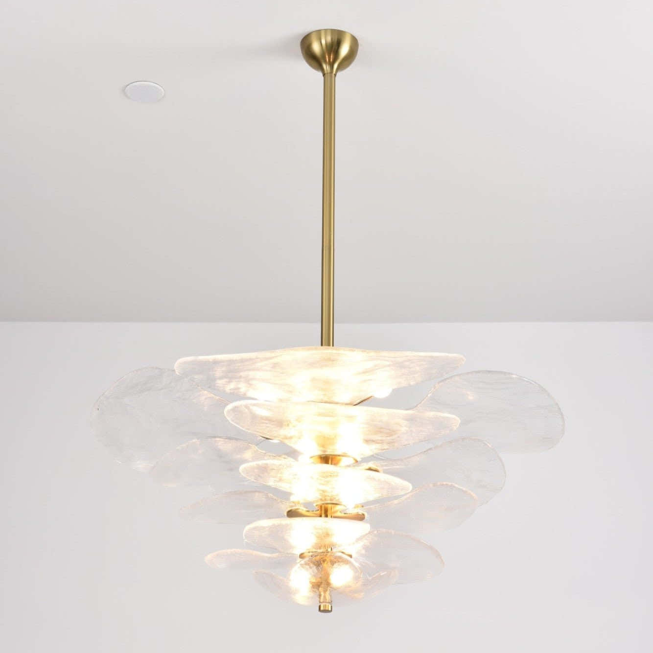 Petals Gold Murano Chandelier