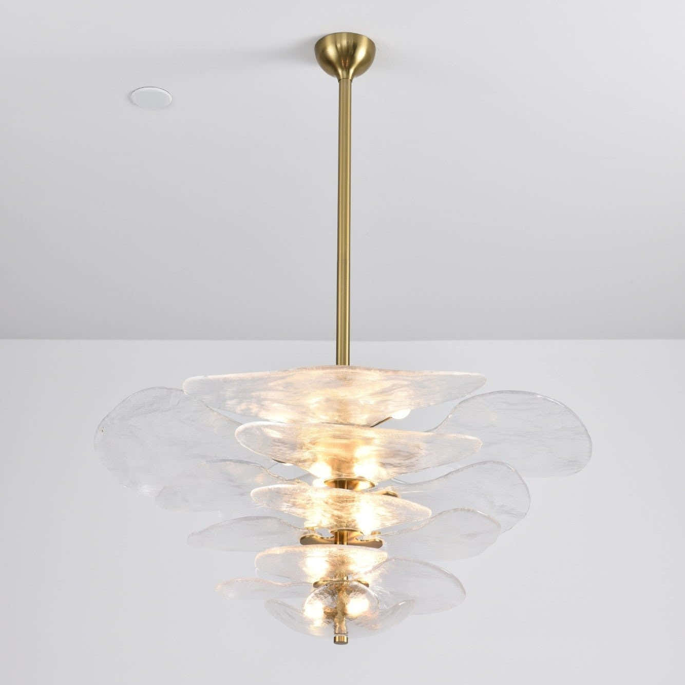 Petals Gold Murano Chandelier