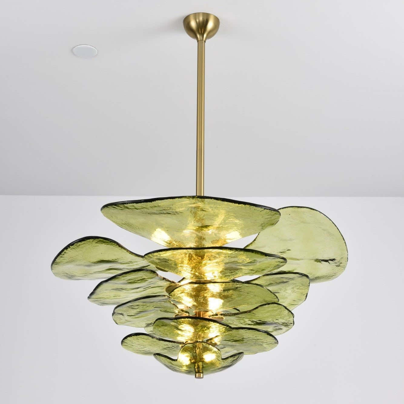 Petals Gold Murano Chandelier