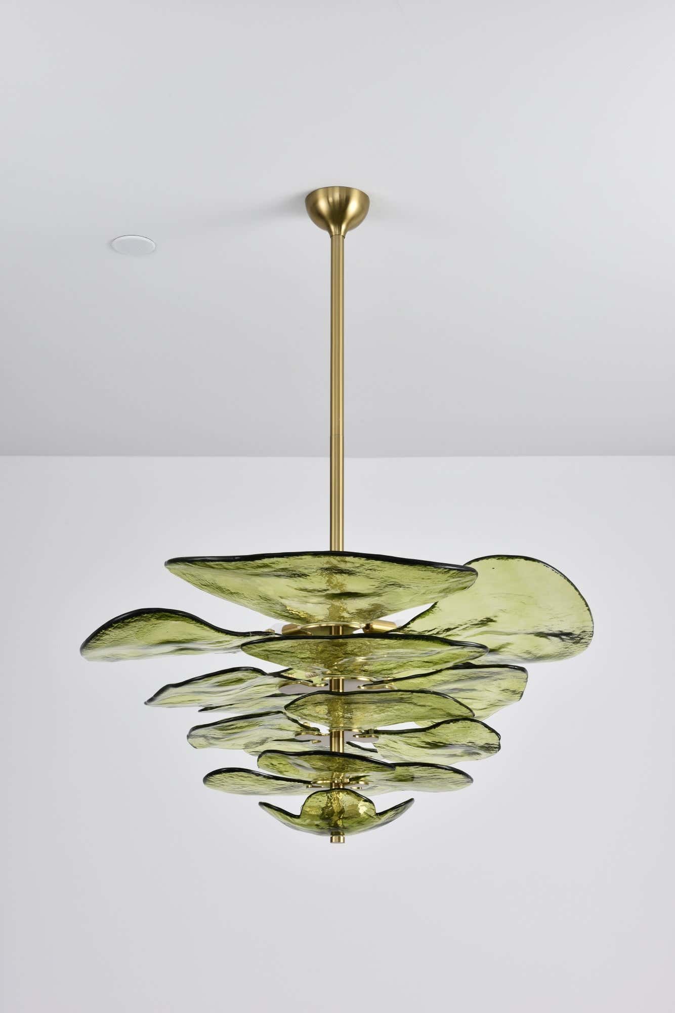 Petals Gold Murano Chandelier