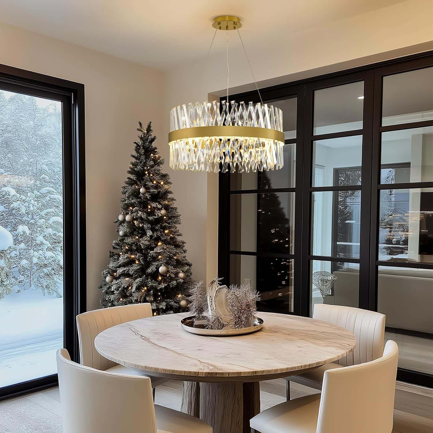 MDEGLYO Modern Crystal Chandelier