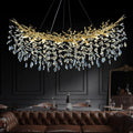 Modern Silver Crystal Glass Tree Branchs Chandelier 55