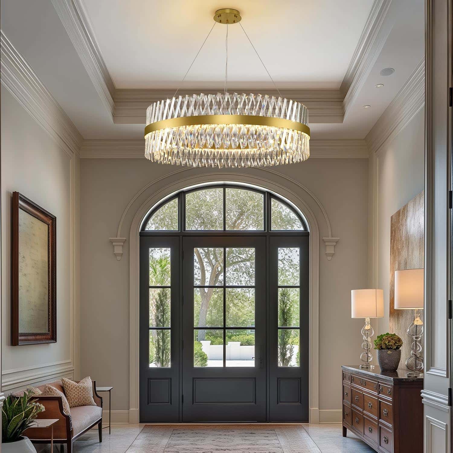 MDEGLYO Modern Crystal Chandelier