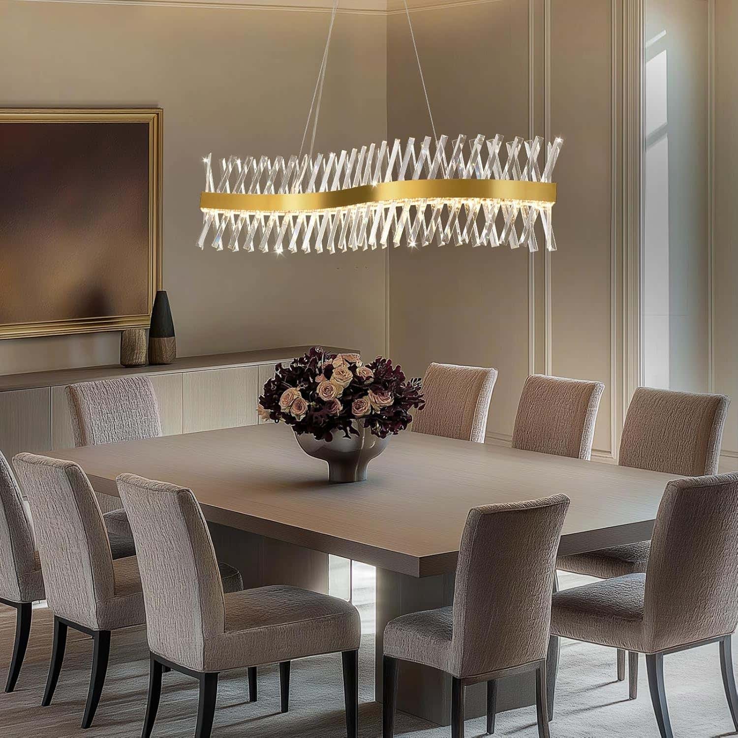 MDEGLYO Modern Crystal Chandelier