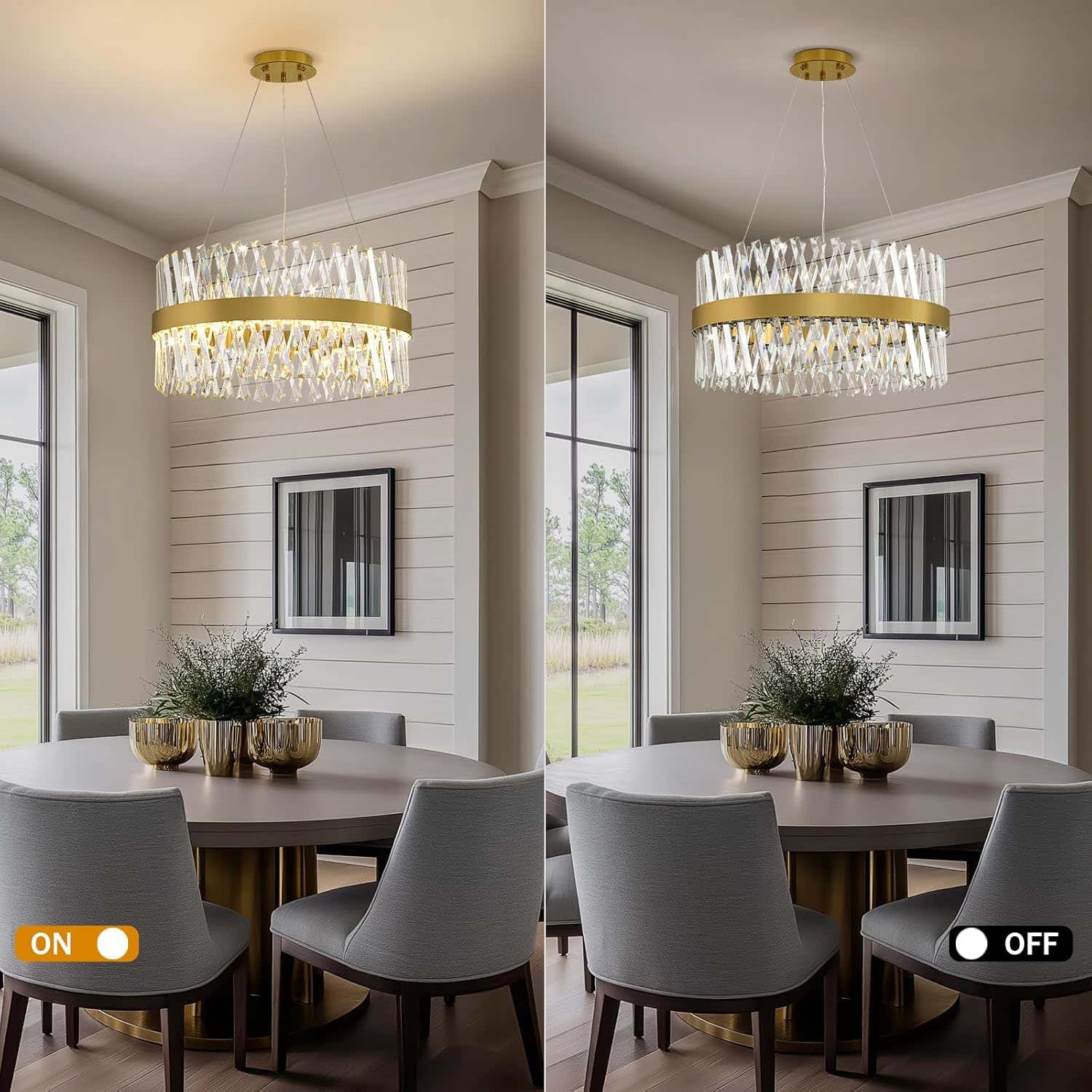 MDEGLYO Modern Crystal Chandelier
