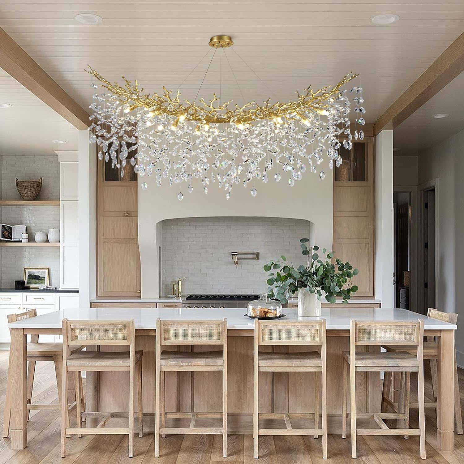 Solara Rectangular Tree Branch Chandelier 55" 72" Tree Branch