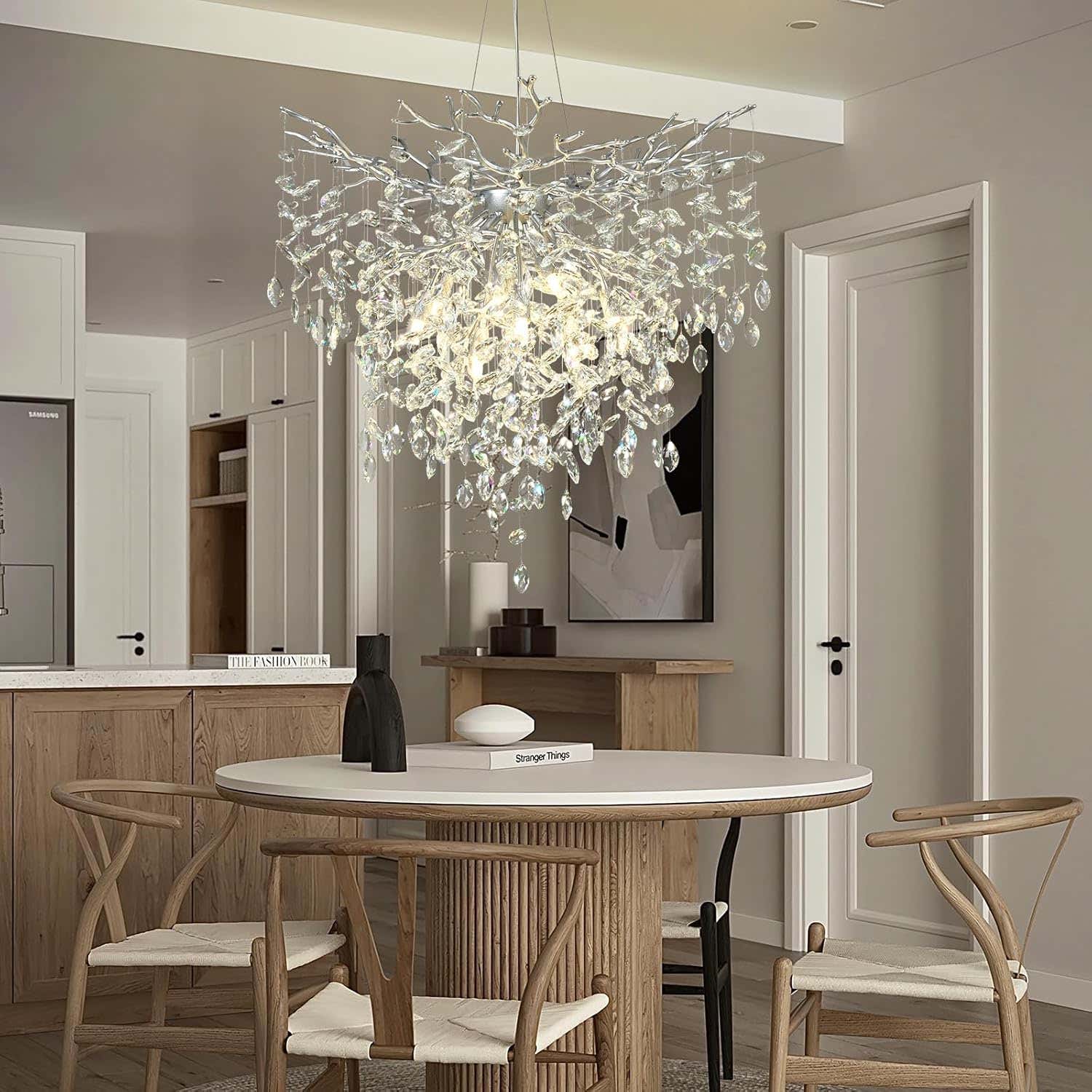 Solara Round Tree Branch Chandelier 24" 32" 40" Tree Branch
