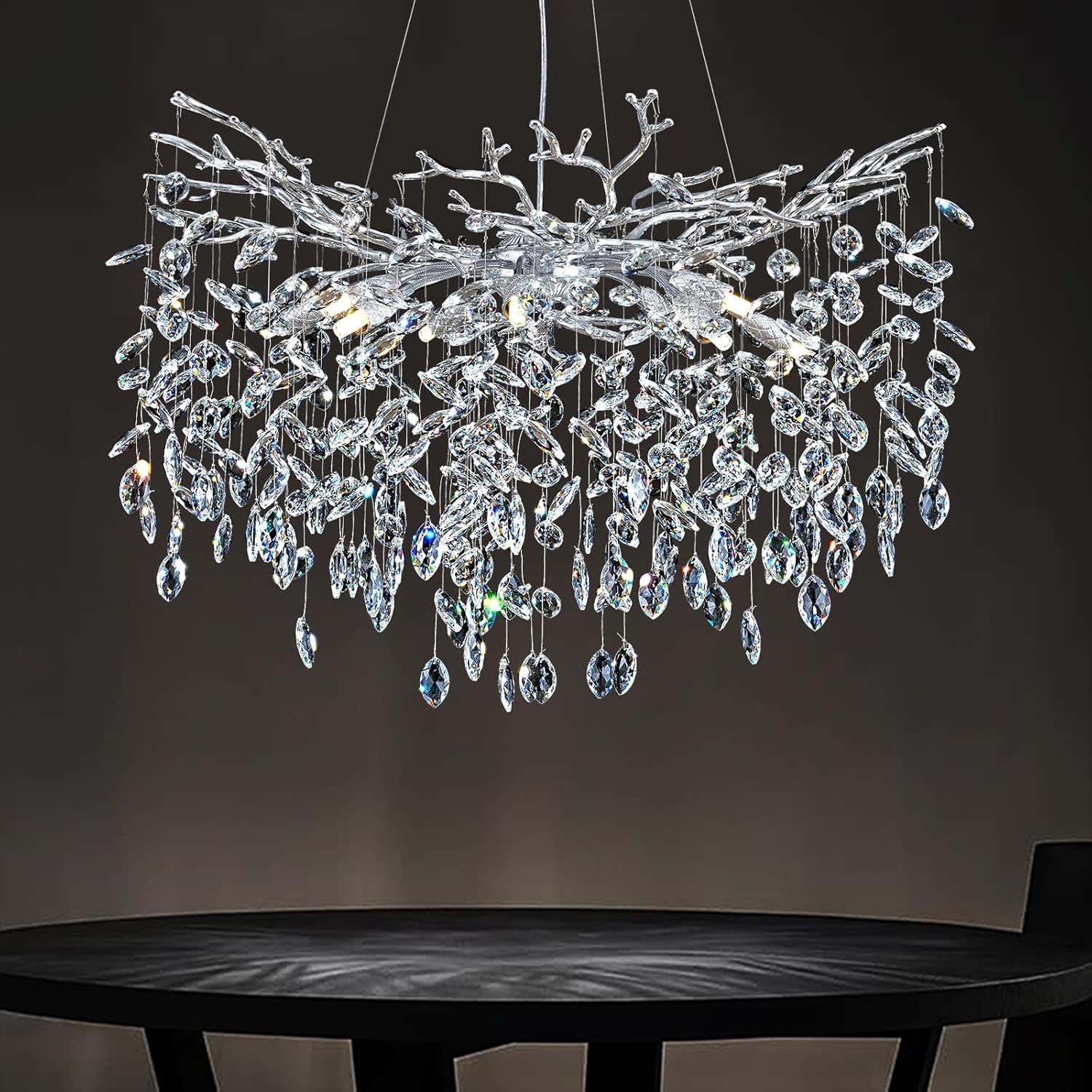 Solara Rectangular Tree Branch Chandelier 21" 30" 40" Tree Branch