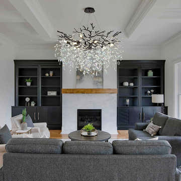 Solara Rectangular Tree Branch Chandelier 30"