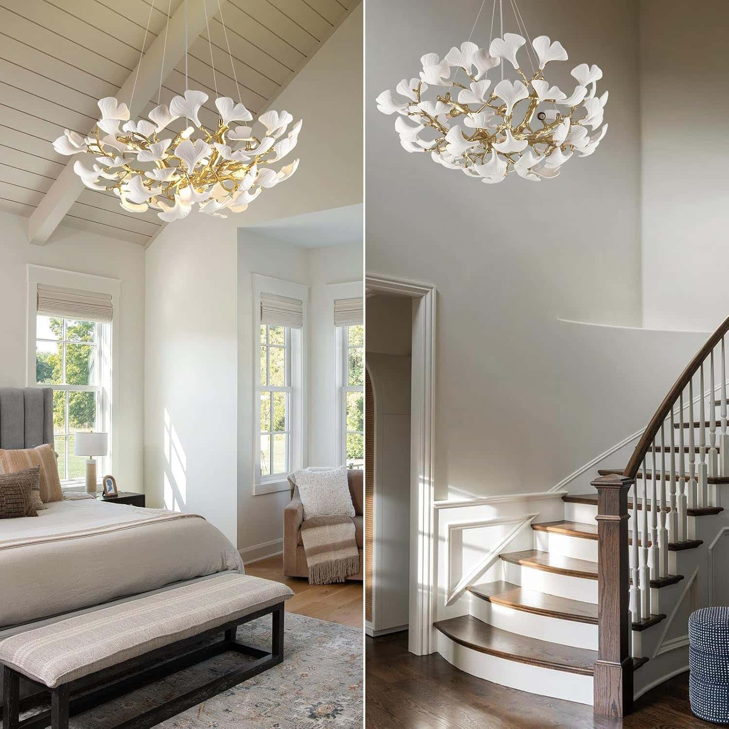 Ginkgo Round Chandelier 32"