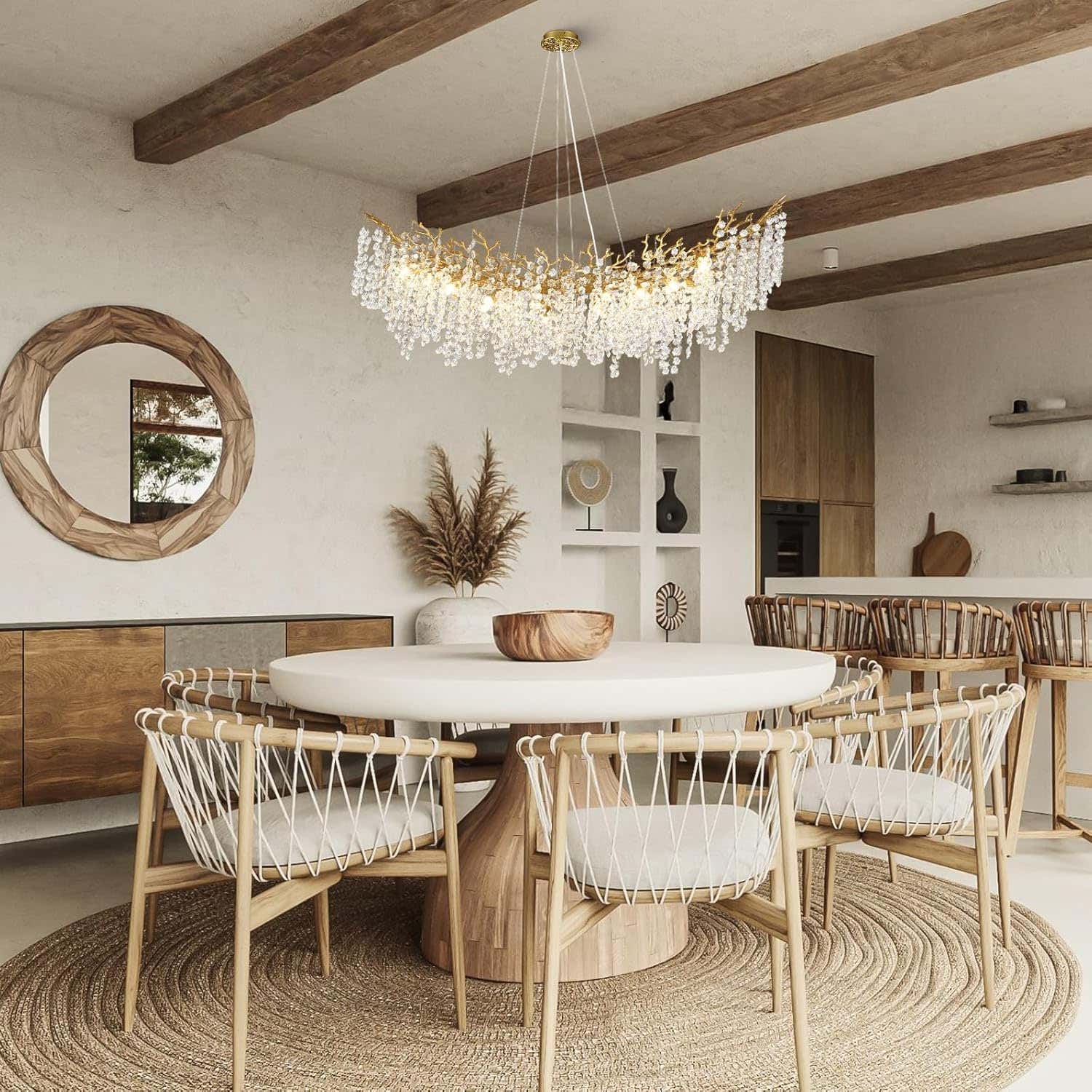 Tree Branch Chandelier for Dining Room L55in - Fast Delivery-1-Luxehomezone