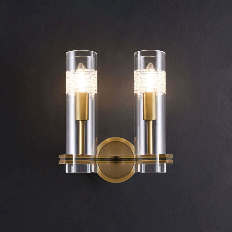 Modol Glass Tube Wall Sconce, 2-Head