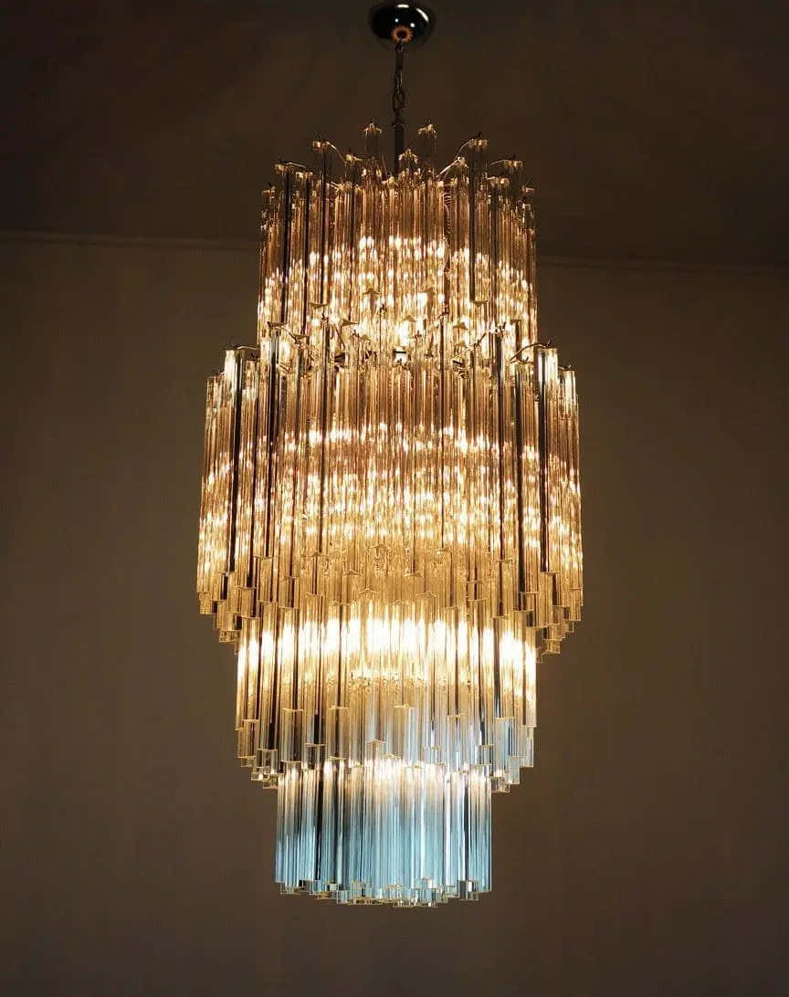 Murano Chandelier – 242 prisms – Transparent