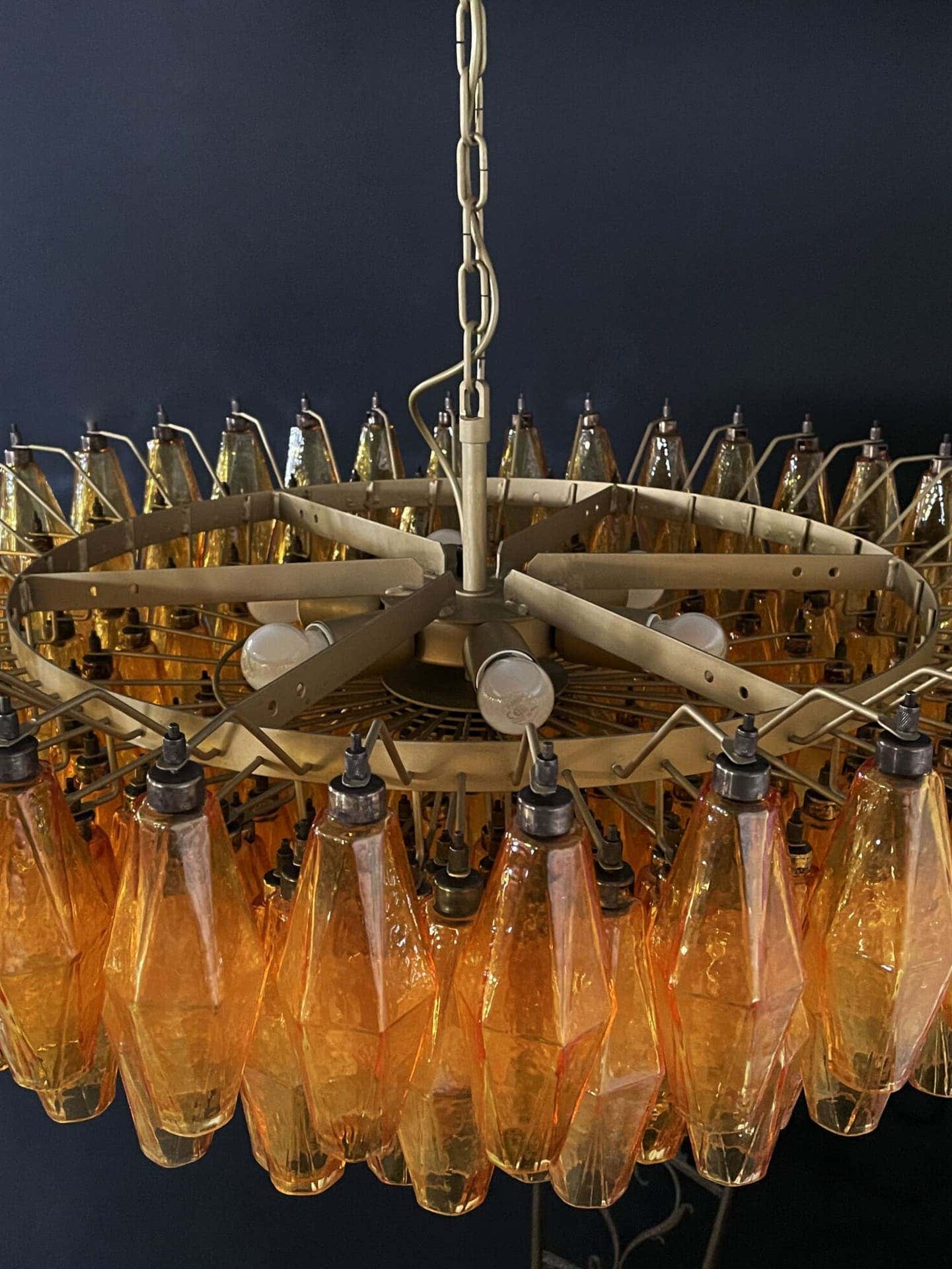 Murano Chandelier – Poliedri – 185 glass