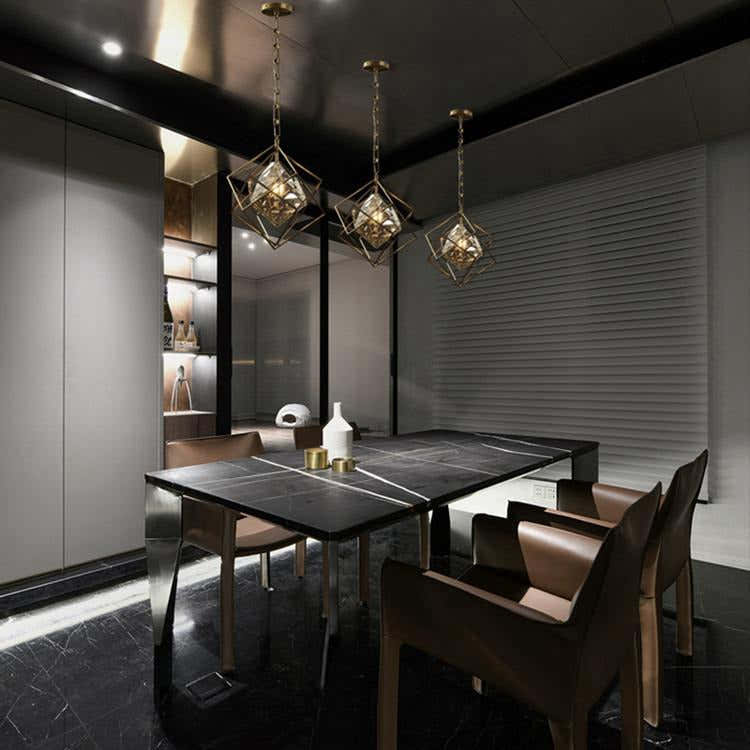 Crystal Diamond Pendant Light