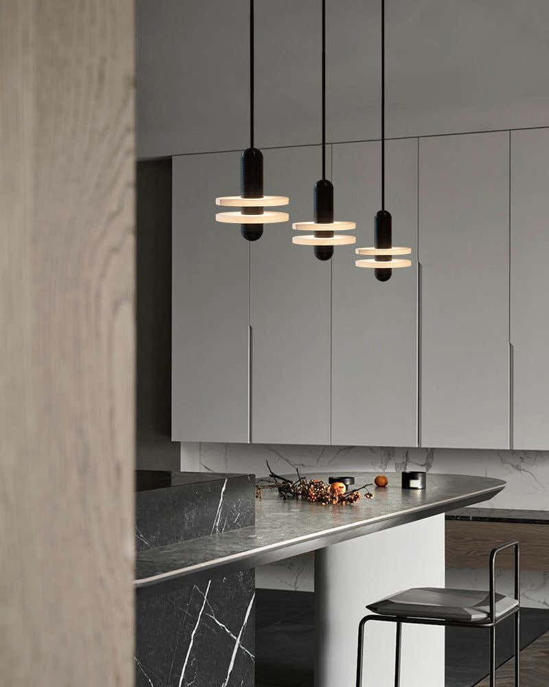 Alabaster Modern Marble Ring Pendant Light