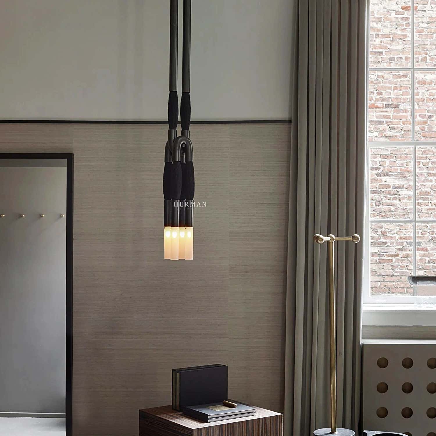 Heritage Horsehair 4-Light Pendant