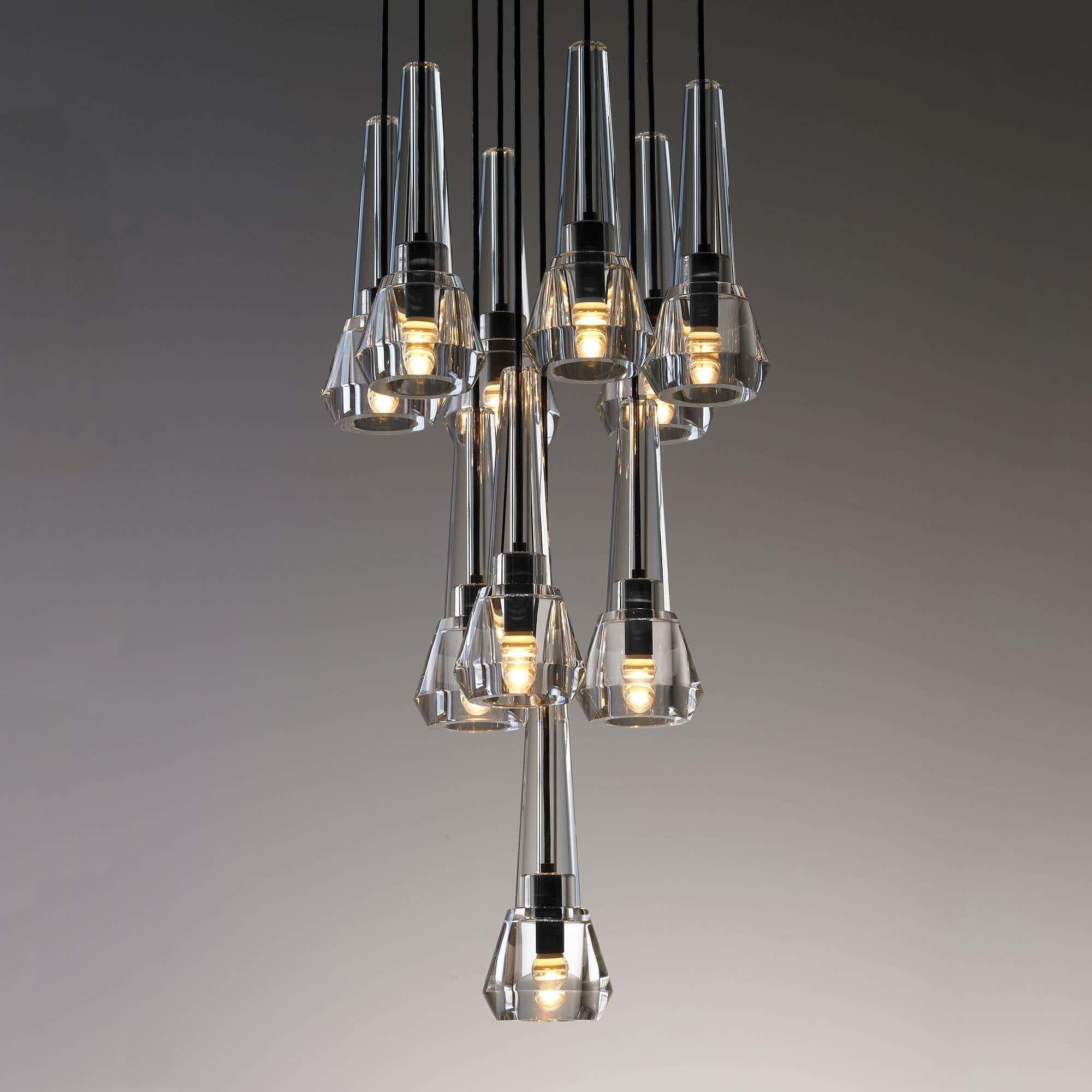 Maxine Modern Crystal Circular Pendant Lights