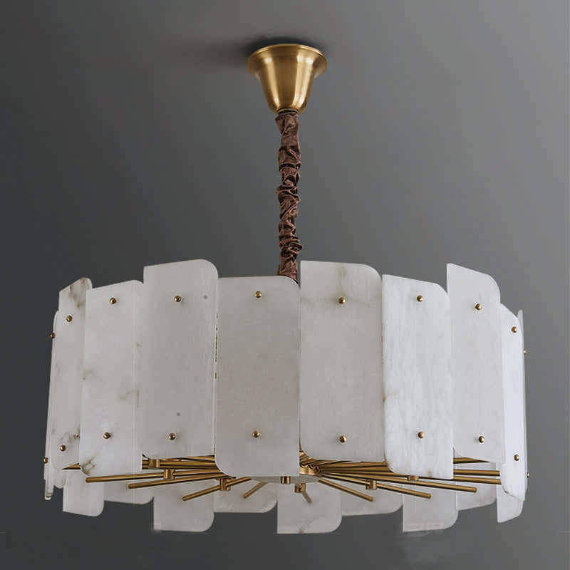 Marble Lorry Round Chandelier 20" 31"
