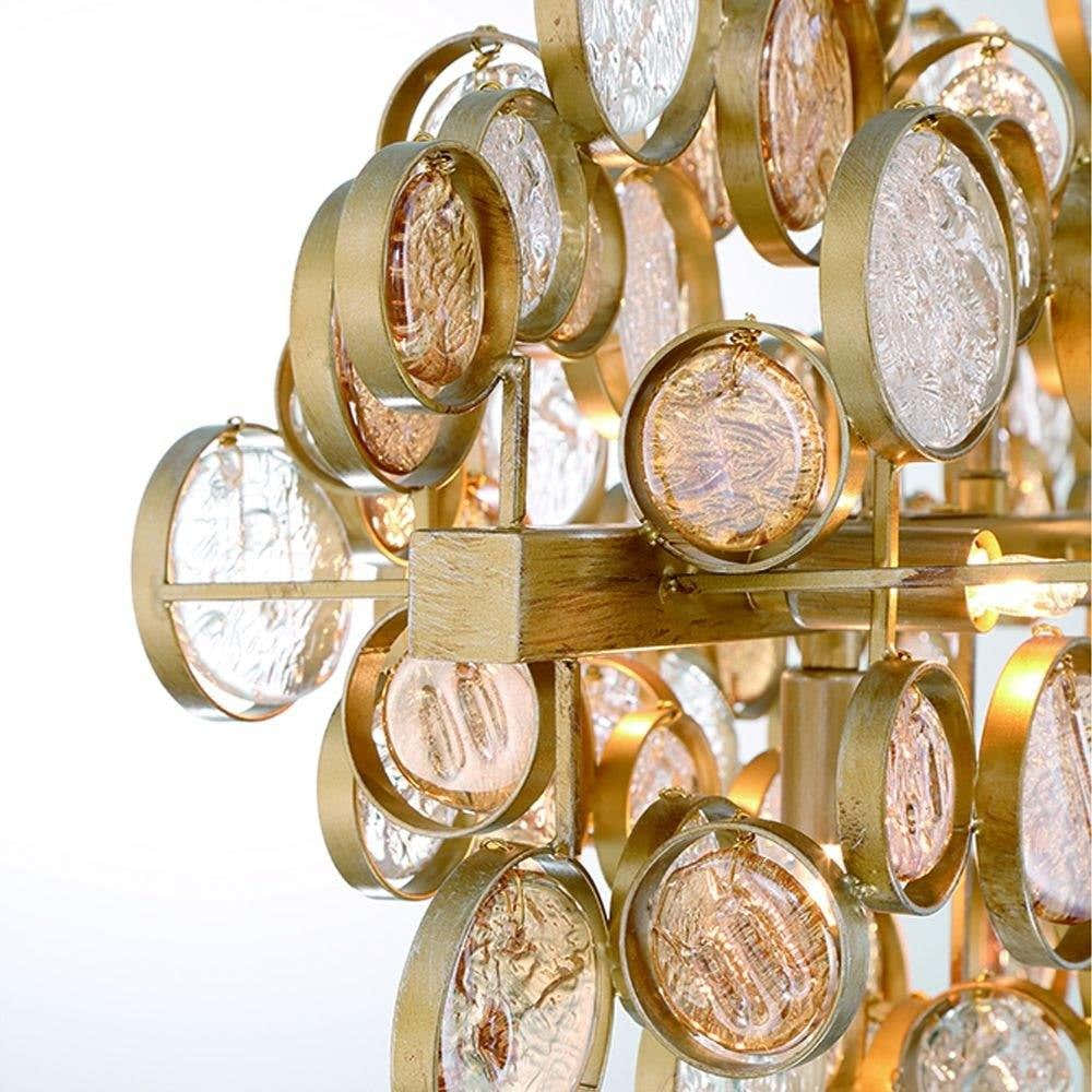 Trento Clustered Glass Linear Chandelier 40"