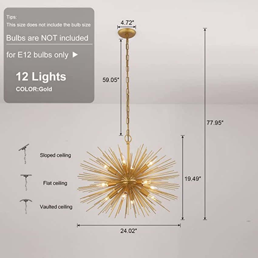 Sunburn 12-Light 24" Pendant