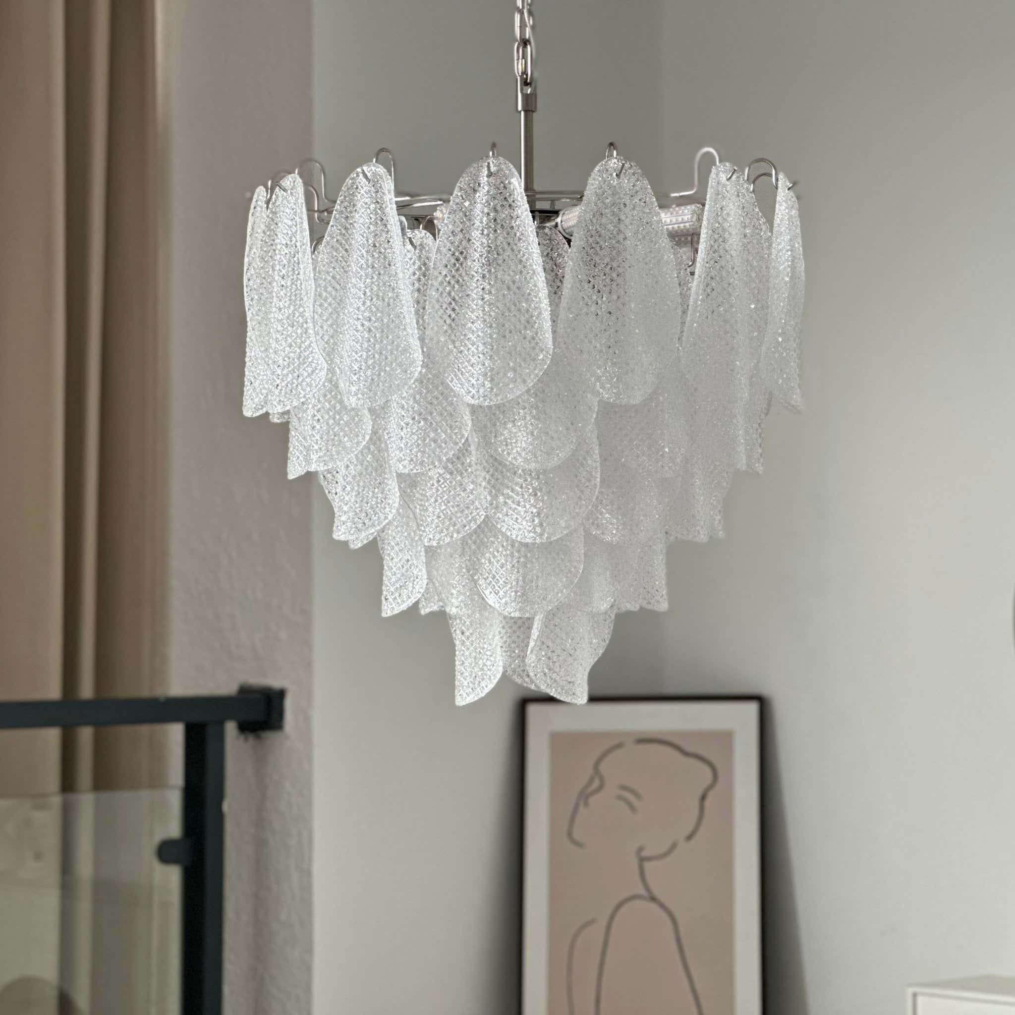 Murano Glass Teardrop Chandelier