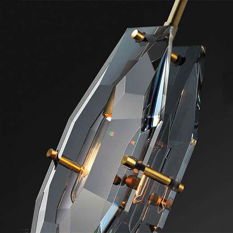 Caro Multi-faceted Crystal Pendant Light
