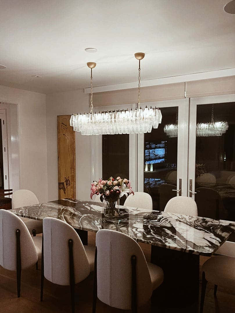 Murano Chandelier – Poliedri – 138 glass