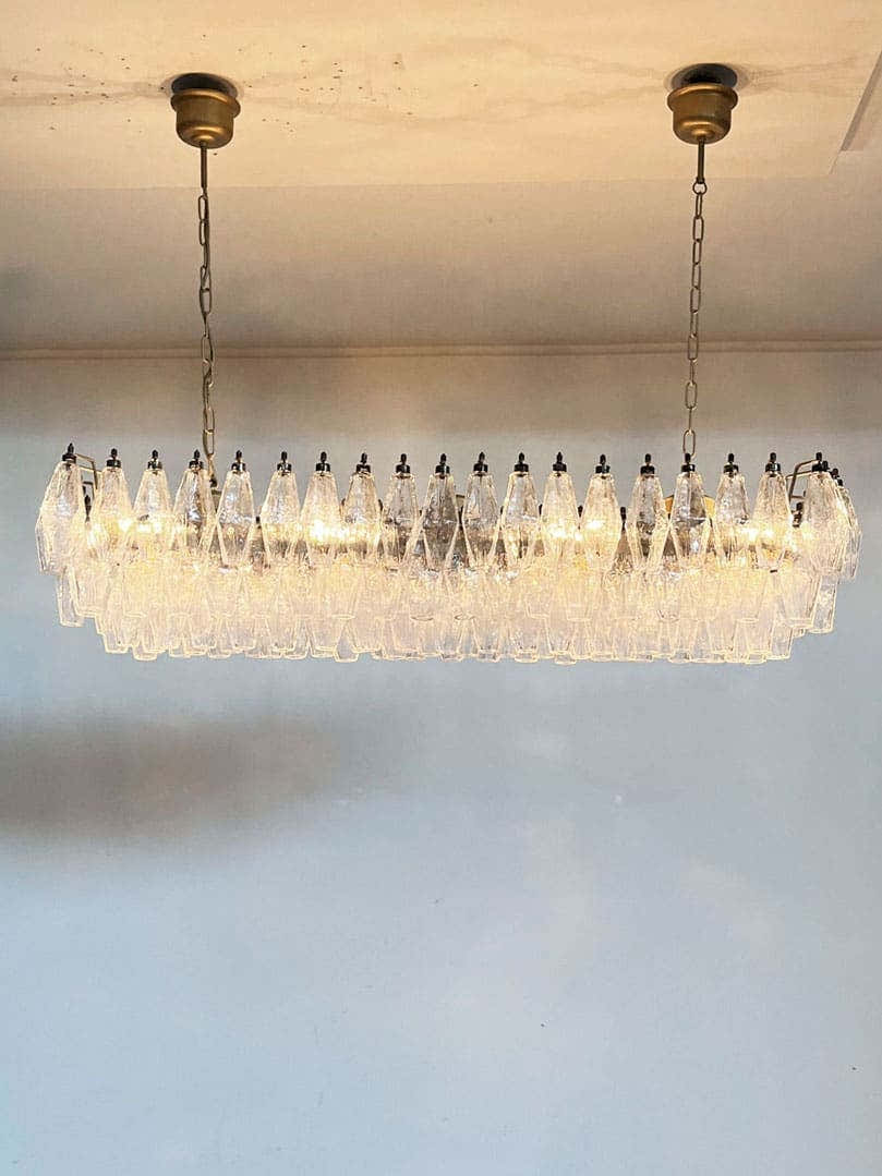Murano Chandelier – Poliedri – 138 glass