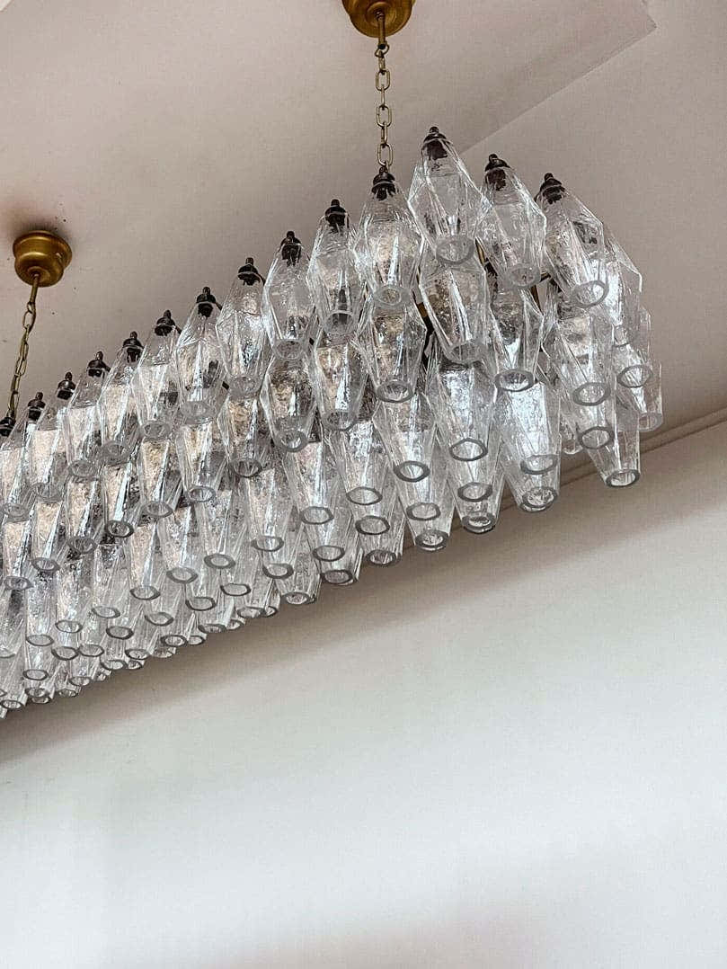 Murano Chandelier – Poliedri – 138 glass
